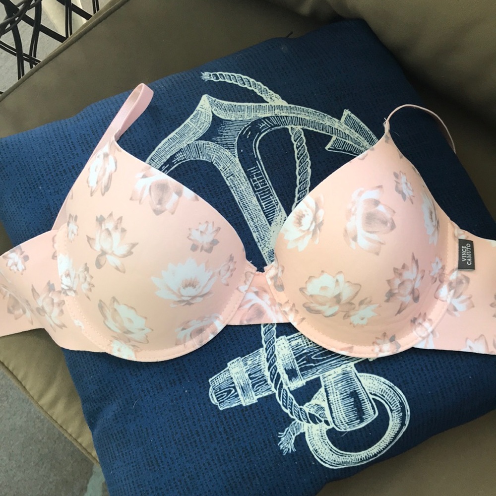 Vince Camuto Pink Floral Bra